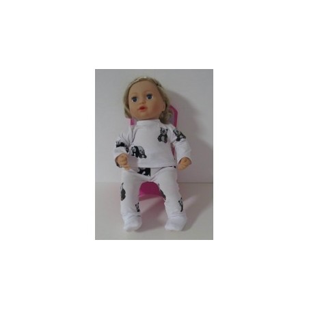kleding setje panda baby annabell 43cm