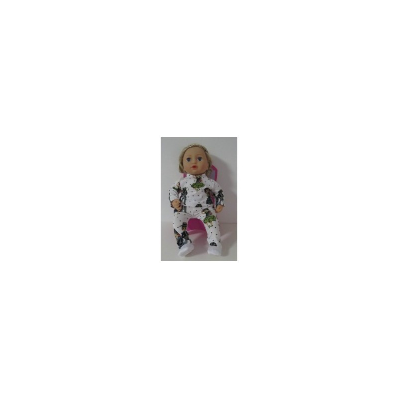 kleding setje wit dansers baby annabell 43cm