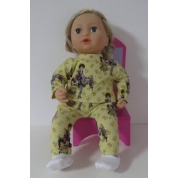 kleding setje geel baby annabell 43cm