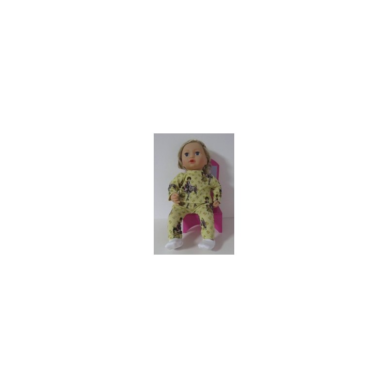 kleding setje geel baby annabell 43cm