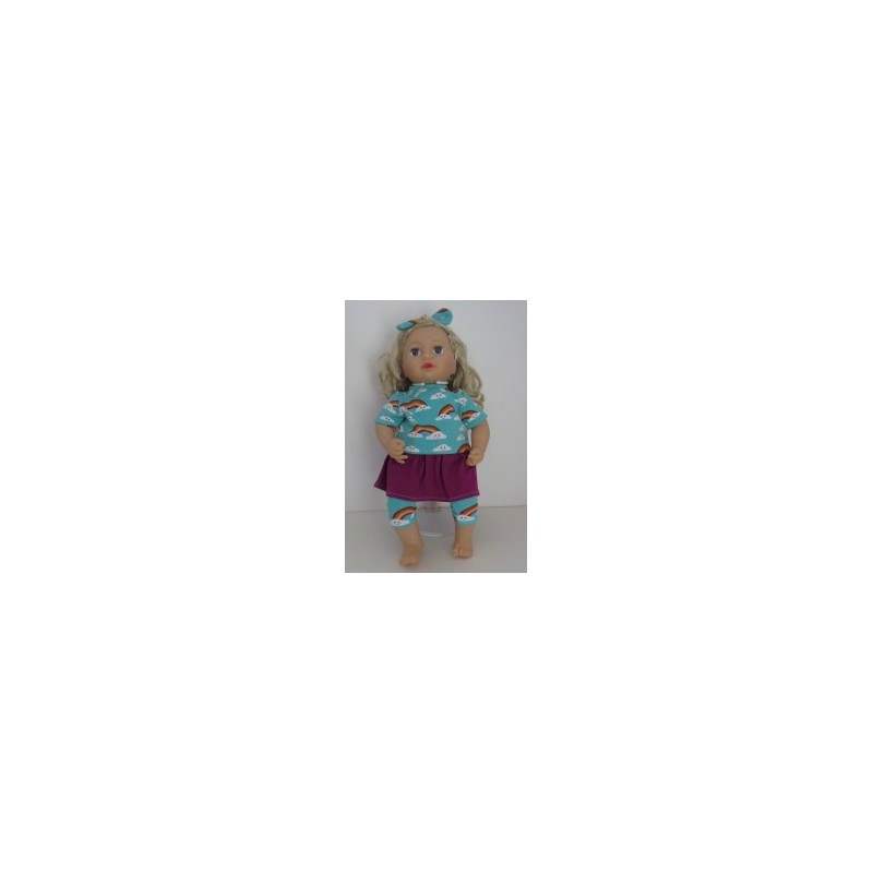 rok setje regenboog baby annabell 43cm