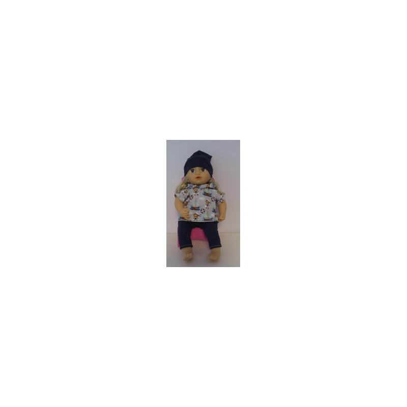 capuchontrui  setje beren baby annabell 43cm