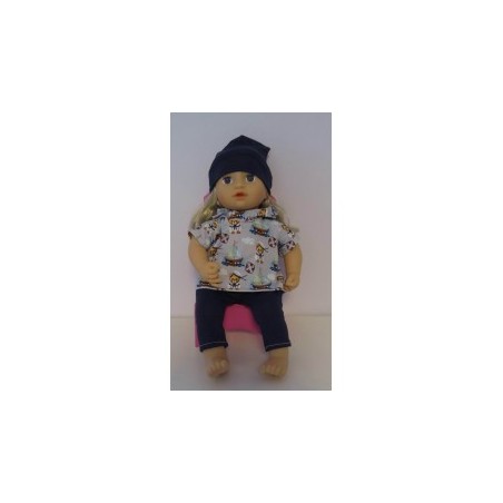 capuchontrui  setje beren baby annabell 43cm