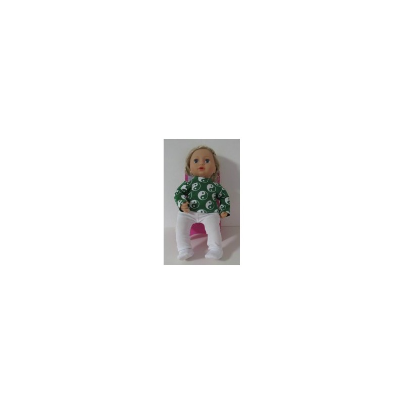 kleding setje groen  baby annabell 43cm