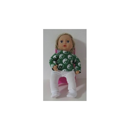 kleding setje groen  baby annabell 43cm
