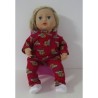 capuchontrui setje rood leeuwen baby annabell 43cm