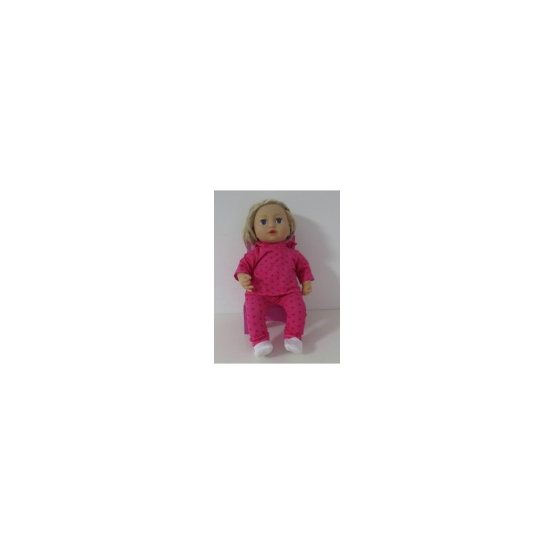 capuchontrui setje hard roze sterren baby annabell 43cm