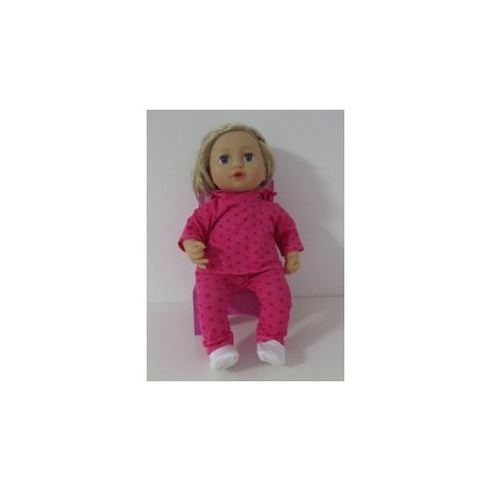 capuchontrui setje hard roze sterren baby annabell 43cm