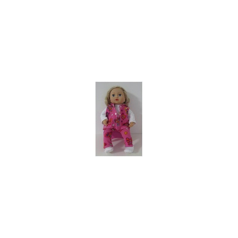 vest setje roze vlinders baby annabell 43cm