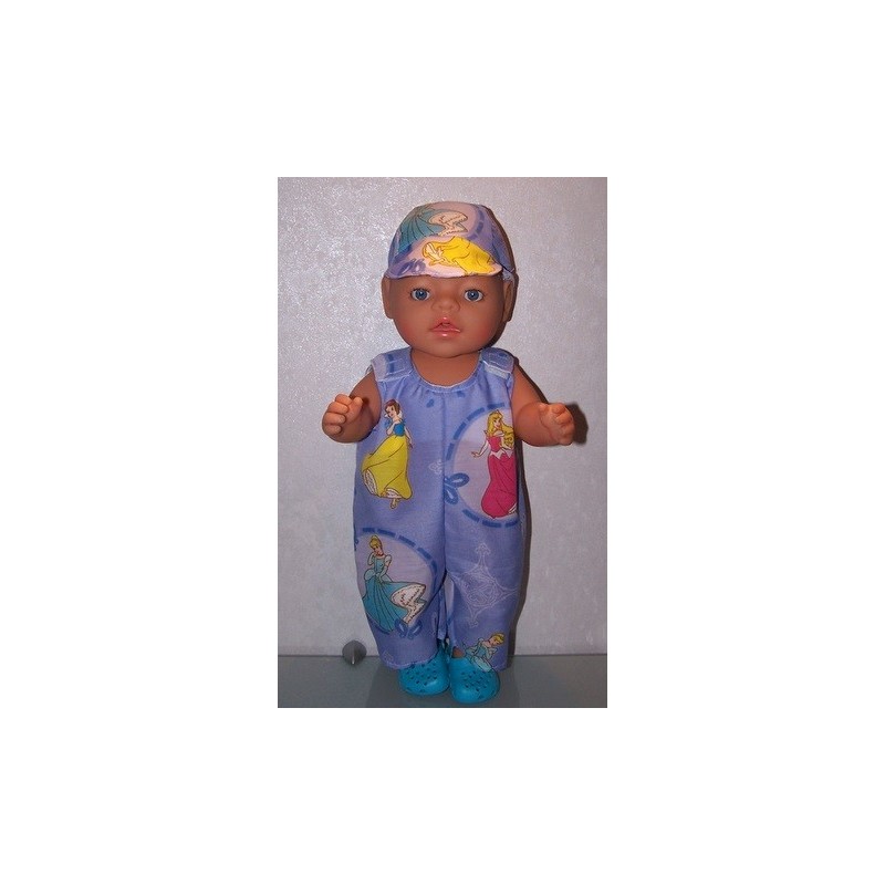 overal disney prinsessen lila baby born 43cm