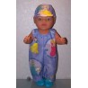 overal disney prinsessen lila baby born 43cm