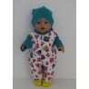 overal setje uilen baby born 43cm
