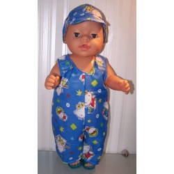 overal hello kitty blauw paraplu baby born 43cm