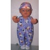 overal hello kitty blauw appel baby born 43cm