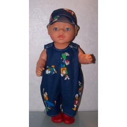 overal blauw disney baby born 43cm