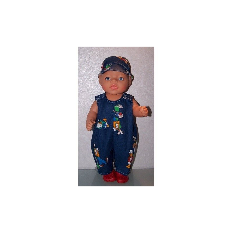 overal blauw disney baby born 43cm