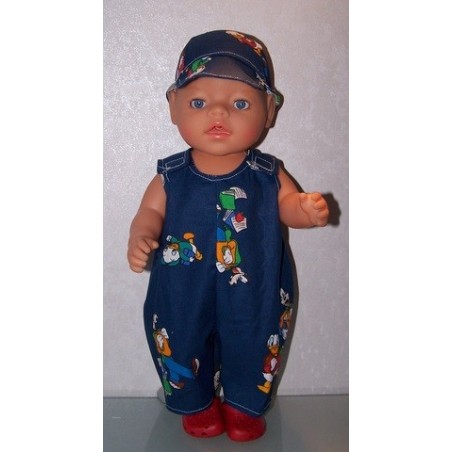 overal blauw disney baby born 43cm