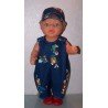 overal blauw disney baby born 43cm