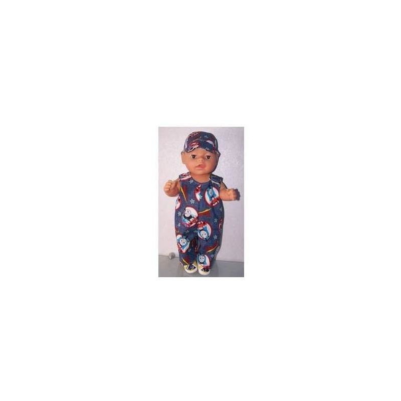overalthomas de trein  baby born 43cm