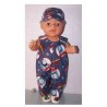 overalthomas de trein  baby born 43cm