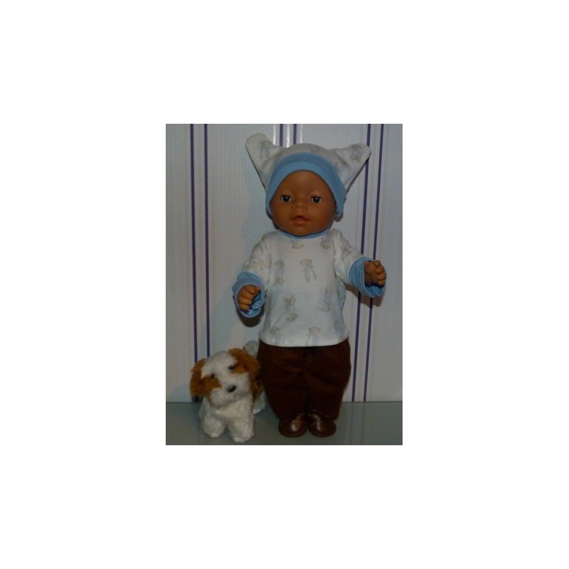 sportief setje beren  baby born 43cm