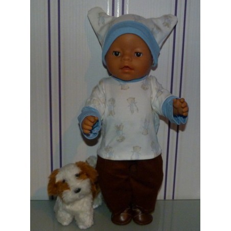 sportief setje beren  baby born 43cm