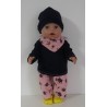 herfst setje roze kroontjes baby born 43cm