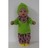 herfst setje grijs circels baby born 43cm