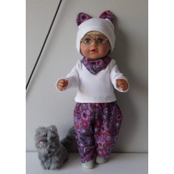 herfst setje grijs circels baby born 43cm