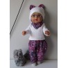 herfst setje grijs circels baby born 43cm