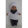herfst setje stippen  baby born 43cm