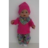herfst setje groen retro baby born 43cm