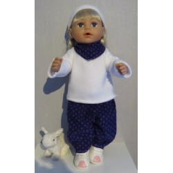 herfst setje paars sterren baby born 43cm