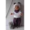 herfst setje grijs sterren roze baby born 43cm