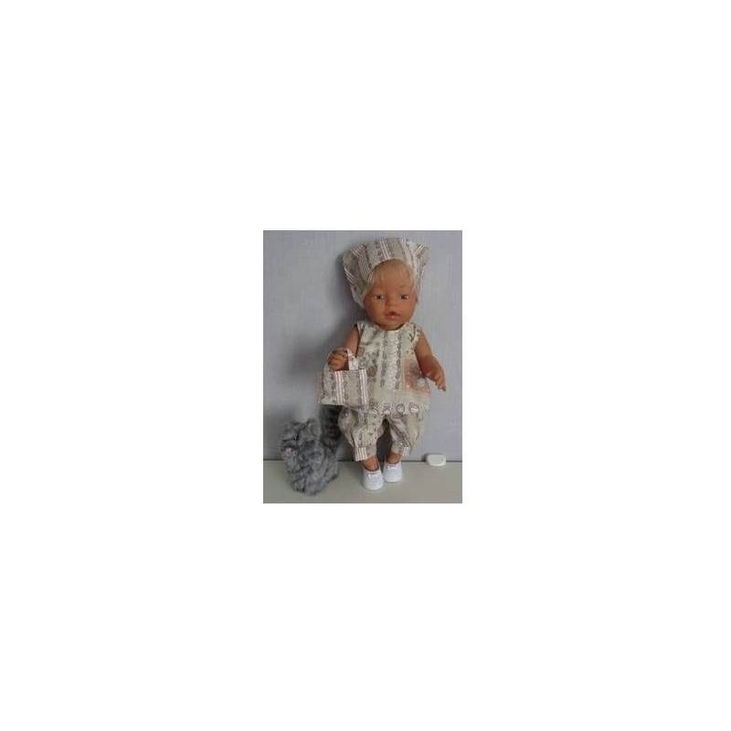 hes setje bruin matroeska baby born 43cm
