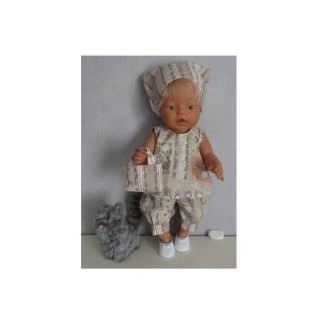 hes setje bruin matroeska baby born 43cm