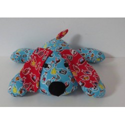 knuffel puppy blauw 38cm