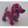 knuffel teckel rood stitch kerst  30/25cm
