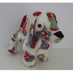 knuffel teckel kest sokken 30/25cm