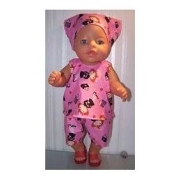 hes setje strawberry shortcake baby born 43cm