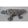 knuffel vogelbekdier wit met blauw 30cm