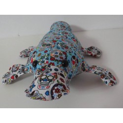 knuffel vogelbekdier blauw met wit 30cm