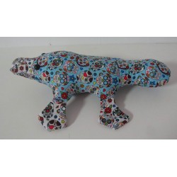 knuffel vogelbekdier blauw met wit 30cm