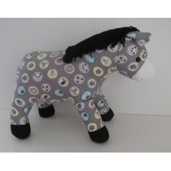 knuffel ezel grijs dieren 38/33cm