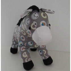 knuffel ezel grijs dieren 38/33cm