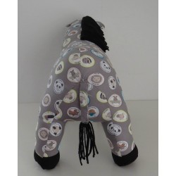 knuffel ezel grijs dieren 38/33cm