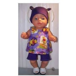 hes setje winnie the pooh lila baby born 43cm