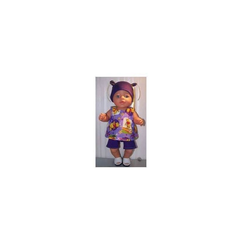 hes setje winnie the pooh lila baby born 43cm