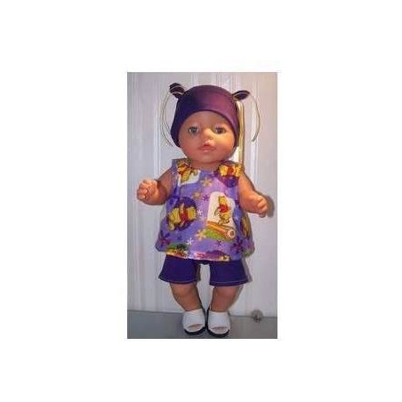 hes setje winnie the pooh lila baby born 43cm