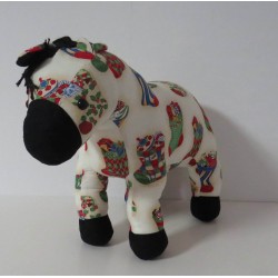 knuffel ezel kerst 38/33cm
